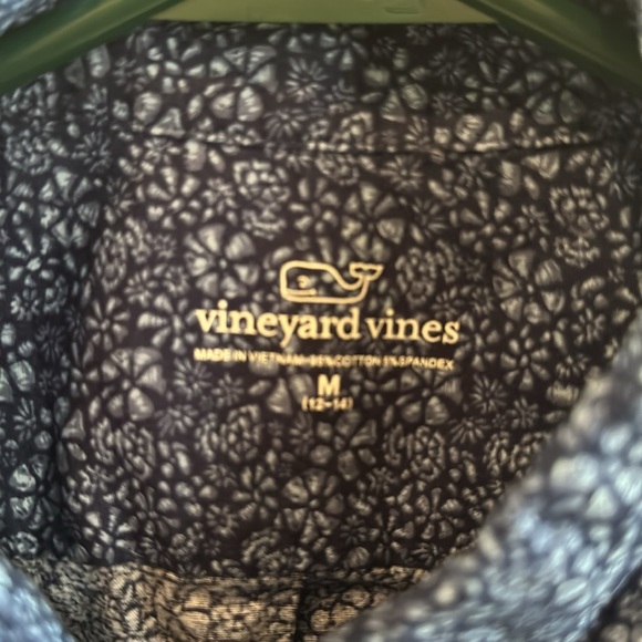 Summer short sleeve blue button up! - Picture 3 of 4